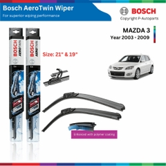 Bộ gạt mưa Bosch AeroTwin 21" & 19" cho xe Mazda 3 (2003 - 2009)