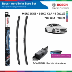 Bộ gạt mưa BOSCH AEROTWIN EURO SET 24" & 19", MERCEDES BENZ CLA 45 đời xe 2012 đến nay