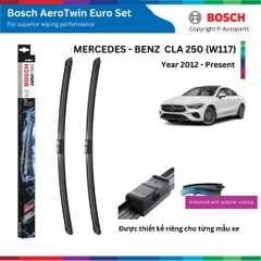 Bộ gạt mưa BOSCH AEROTWIN EURO SET 24" & 19", MERCEDES BENZ CLA 200 đời xe 2012 đến nay