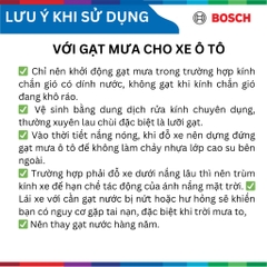 Bộ gạt mưa BOSCH AeroTwin 22" & 14", MITSUBISHI Mirage đời xe từ 2013 đến nay