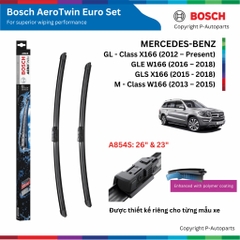 [Sỉ lẻ] Gạt mưa BOSCH AeroTwin Euro Set cho MERCEDES Benz