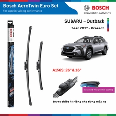 Bộ gạt mưa BOSCH AeroTwin EURO SET A156S xe SUBARU Outback đời 2022 đến nay
