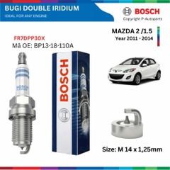 Bugi BOSCH Double Iridium cho MAZDA 2 đời 2011 đến nay