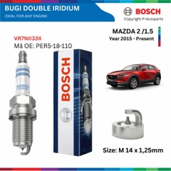 Bugi BOSCH Double Iridium cho MAZDA 2 đời 2011 đến nay