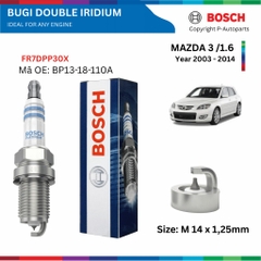 Bugi BOSCH Double Iridium cho MAZDA 3 đời 2015 đến nay