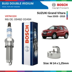 Bugi BOSCH Double Iridium xe SUZUKI Grand Vitara đời 2005 đến 2015
