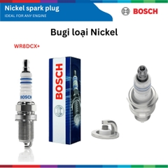 Bugi BOSCH mạ Nickel cực đồng giắc 21 thân ngắn WR8DCX, phù hợp xe CHEVROLET, HYUNDAI, HONDA, TOYOTA