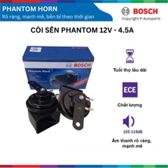 Bộ còi sên BOSCH Phantom Horn 0986AH0209 12V 4.5A, còi Bosch
