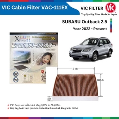 Lọc gió điều hòa than hoạt tính VIC xe SUBARU Outback đời xe 2009 đến nay có lọc PM2.5