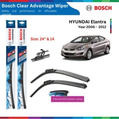Bộ gạt mưa BOSCH Clear Advantage xe HYUNDAI Elantra đời 2006 đến nay