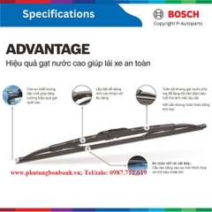 Bộ gạt mưa BOSCH Advantage 16" & 16" xe SUZUKI Carry đời 2000 đến nay