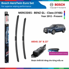Bộ gạt mưa BOSCH Aerotwin Euro Set xe MERCEDES BENZ GL Class W166 đời 2012 đến nay