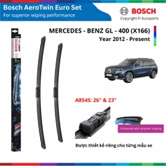 Bộ gạt mưa BOSCH Aerotwin Euro Set xe MERCEDES BENZ GL Class W166 đời 2012 đến nay