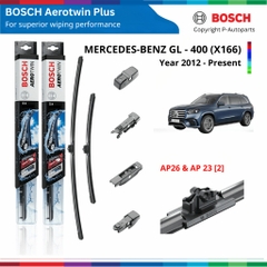 Bộ gạt mưa BOSCH Aerotwin Euro Set xe MERCEDES BENZ GL Class W166 đời 2012 đến nay