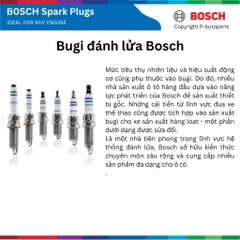 Bugi đánh lửa BOSCH Double Iridium FR7SI xe MITSUBISHI Mirage đời 2013 đến nay