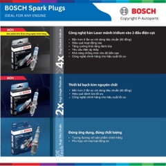 Bugi đánh lửa BOSCH Double Iridium FR7SI xe MITSUBISHI Attrage đời 2013 đến nay