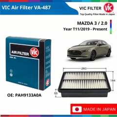 Lọc gió động cơ VIC Air Filter, MAZDA 3 đời xe 2019 đến 2022