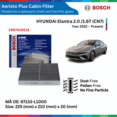 Lọc gió điều hòa Bosch Aeristo Plus xe Hyundai Elantra N-line (2022-nay) - Than hoạt tính