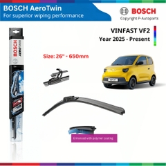 Gạt mưa Bosch xe VinFast VF2 (2025-nay) - AeroTwin / Clear Advantage Chính Hãng