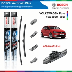 Bộ Gạt Mưa BOSCH AeroTwin Plus Xe VOLKSWAGEN Polo 2009 đến nay