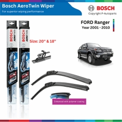 Bộ gạt mưa BOSCH AeroTwin xe FORD Ranger đời xe 2001 đến 2015
