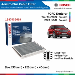 Lọc gió điều hòa BOSCH Aeristo Plus xe FORD Explorer đời 2020 đến nay