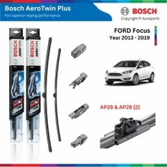 Bộ gạt mưa BOSCH AeroTwin Plus xe FORD Focus đời xe 2005 đến 2019