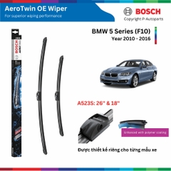 Bộ gạt mưa BOSCH AeroTwin Euro Set xe BMW 5 Series đời 2006 đến nay, 520i 525i 528i 530i 535i