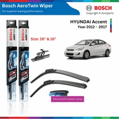 Bộ gạt mưa BOSCH AeroTwin xe HYUNDAI Accent đời 2007 đến nay