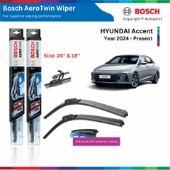 Bộ gạt mưa BOSCH AeroTwin xe HYUNDAI Accent đời 2007 đến nay