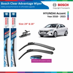 Bộ gạt mưa BOSCH Clear Advantage xe HYUNDAI Accent đời  2007 đến nay