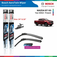Bộ gạt mưa BOSCH AeroTwin 24" & 16" xe MAZDA BT50 đời 2013 đến nay