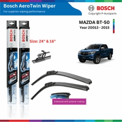 Bộ gạt mưa BOSCH AeroTwin Plus 24" & 16" xe MAZDA BT50 đời 2016 đến nay