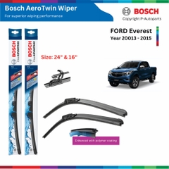 Bộ gạt mưa BOSCH AeroTwin Plus 24" & 16" xe MAZDA BT50 đời 2016 đến nay