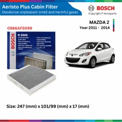 Lọc gió điều hòa BOSCH Aeristo 1987435085, MAZDA 2 đời xe 2014 đến nay