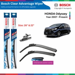 Bộ gạt mưa BOSCH Aerotwin 26" & 22" xe HONDA Odyssey đời 2007 đến nay