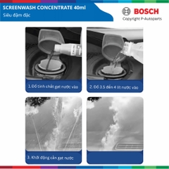 Nước Rửa Kính Ô Tô Đậm Đặc (40ml) Sạch Bóng Tối Ưu, Bảo Vệ Gạt Mưa