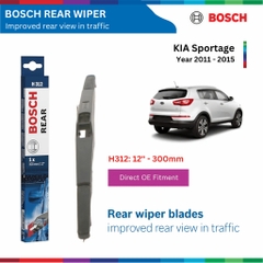 Gạt mưa sau BOSCH Rear H275 11", KIA Sportage đời xe từ 2015 đến 2021, gạt sau xe Sportage