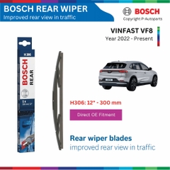 Bộ gạt mưa BOSCH Aero Rear H306 xe VINFAST VF8 đời 2022 đến nay