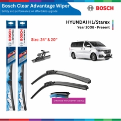 Bộ gạt mưa BOSCH AeroTwin 22 - 22inch, HYUNDAI H1 Starex đời xe 2008 đến nay, gạt nước Starex
