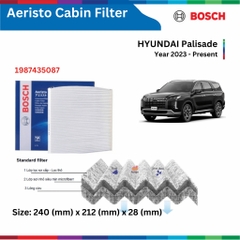 Lọc gió điều hòa BOSCH Aeristo xe HYUNDAI Palisade đời 2023 đến nay