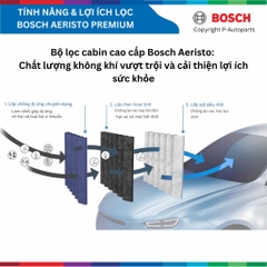 Lọc gió điều hòa BOSCH Aeristo Plus xe MERCEDES Benz E CLASS W212 đời 2009 đến 2015