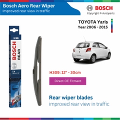Gạt mưa sau BOSCH Aero Rear xe TOYOTA Yaris đời 2006 đến 2015.