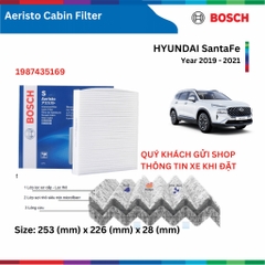 Lọc gió điều hòa BOSCH Aeristo xe HYUNDAI SantaFe đời 2012 đến 2023