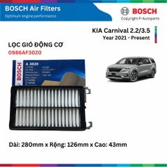 Lọc gió động cơ BOSCH Air Filter 0986AF3020 xe KIA Carnival đời 2021 đến nay