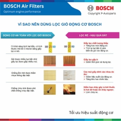 Lọc gió động cơ BOSCH Air Filter 0986AF2990 xe TOYOTA Hilux Diesel đời 2011 đến nay