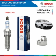 Bugi BOSCH Double Iridium cho HONDA CRV đời 2008 đến 2017