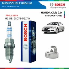 Bugi BOSCH Double Iridium cho HONDA Civic đời 2006 đến 2012