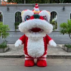 Mascot Hơi Lân Màu Đỏ