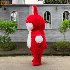 Mascot Hơi Thỏ Mẫu 1 Màu Đỏ